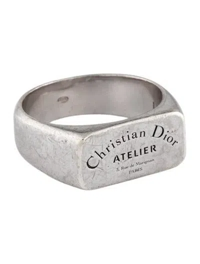 Pre-owned Dior Signet Ring In Multicolor