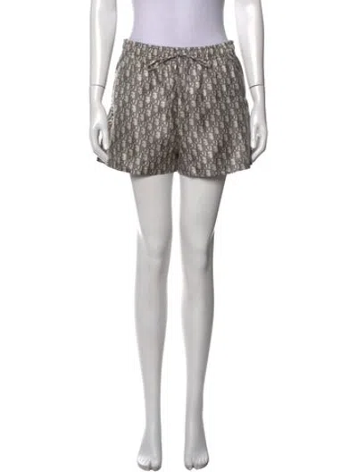 Pre-owned Dior Silk Mini Shorts In Neutrals