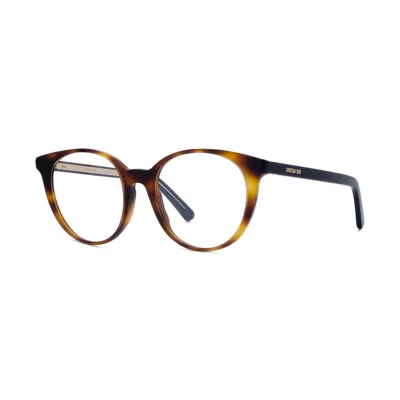 Dior Spiritori Blonde Havana Mini Eyeglasses In Multi