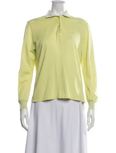 Pre-owned Dior Sports Long Sleeve Polo In Green