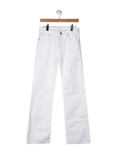 Pre-owned Dior Straight Leg Pants In White