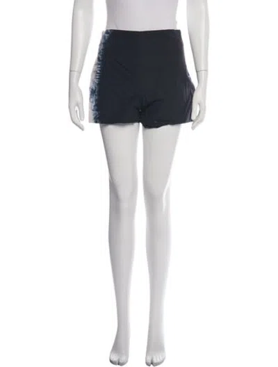 Pre-owned Dior Tie-dye Print Mini Shorts In Black