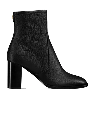 Dior Time High-heeled Ankle Boots In Black