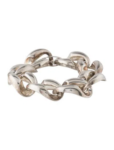 Pre-owned Dior Vintage Chain Link Bracelet, 7" In Multicolor