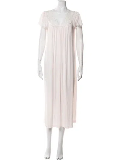 Pre-owned Dior Vintage Lace Pattern Nightgown In Pink