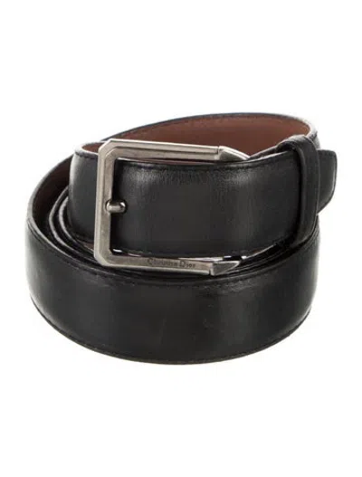 Pre-owned Dior Vintage Skinny Waist Belt In Black