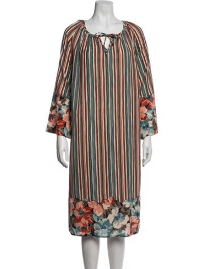 Pre-owned Dior Vintage Striped Nightgown In Neutrals