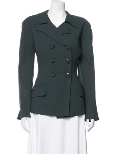 Pre-owned Dior Vintage Wool Blazer In Green