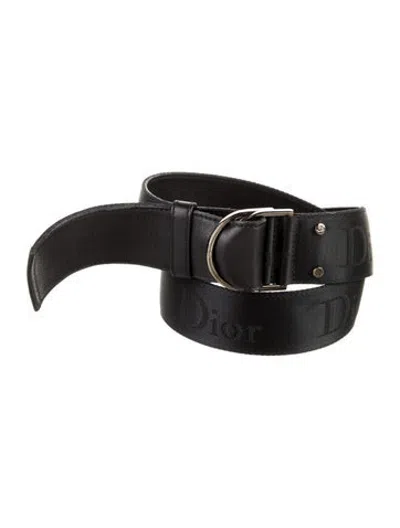 Pre-owned Dior Waist Belt In Black