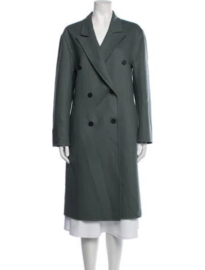 Pre-owned Dior Wool Coat In Green