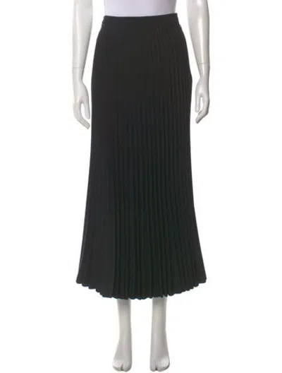 Pre-owned Dior Wool Midi Length Skirt In Black