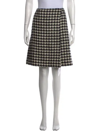 Pre-owned Dior Wool Mini Skirt In Black