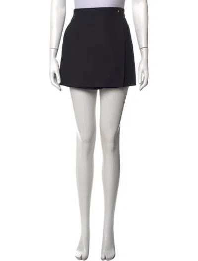 Pre-owned Dior Wool Mini Skirt In Blue