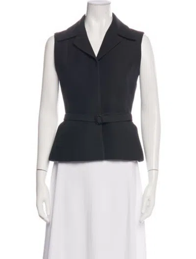 Pre-owned Dior Wool Vest In Black