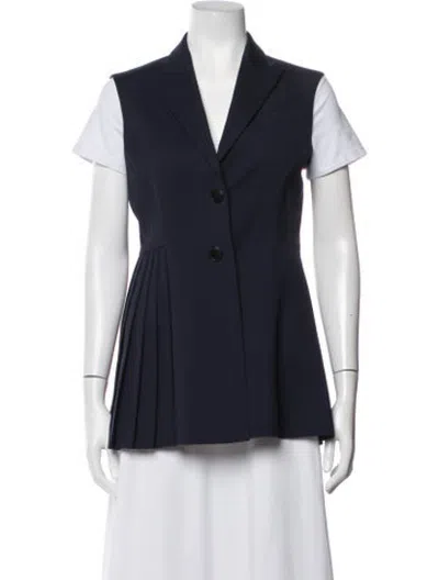 Pre-owned Dior Wool Vest In Blue