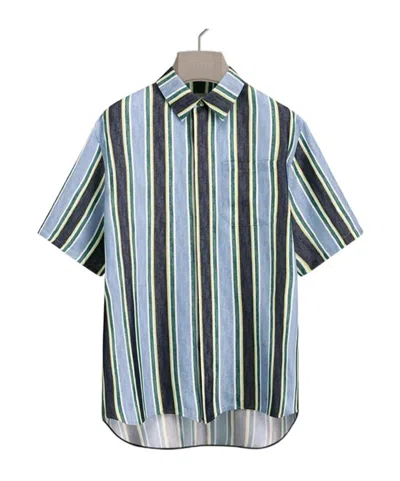 Dior Iviera  Oblique Sun Stripes Short-sleeved Shirt In Multi
