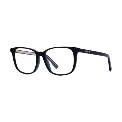 Dior Spirit Mini Shiny Black Clear Demo Lenses Eyeglasses