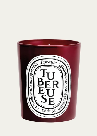 Diptyque Tubereuse Limited Edition Candle, 190 G In Burgundy