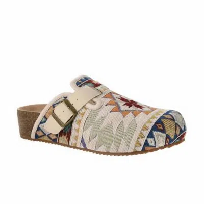Dirty Laundry Women's Magnolias Tapestry Clog In Stone In Animal Print