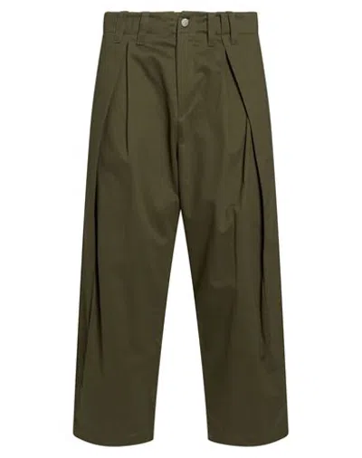 Disclaimer Man Pants Military Green Size Xl Cotton, Elastane