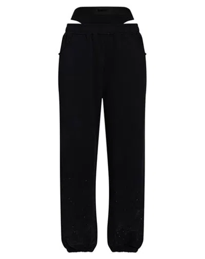 Disclaimer Woman Pants Black Size Xl Cotton