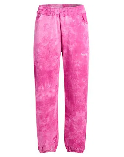 Disclaimer Woman Pants Fuchsia Size L Cotton In Pink