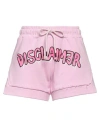 Disclaimer Woman Shorts & Bermuda Shorts Pink Size S Cotton