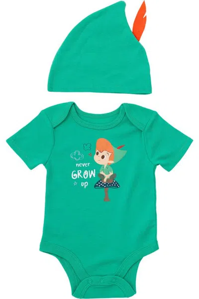 Disney Babies'  2-piece Bodysuit And Hat Set In Multi