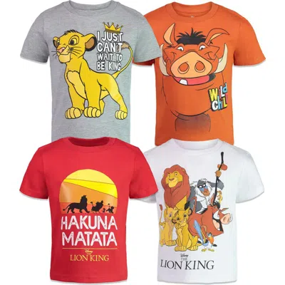 Disney Lion King 4-pack Short Sleeve T-shirts (toddler, Little Kid & Big Kid) In Multi