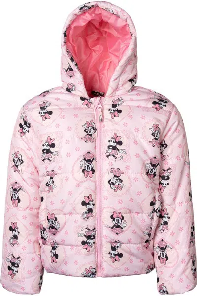 Disney Minnie Mouse Hooded Puffer Jacket (toddler & Little Kid) In Pink