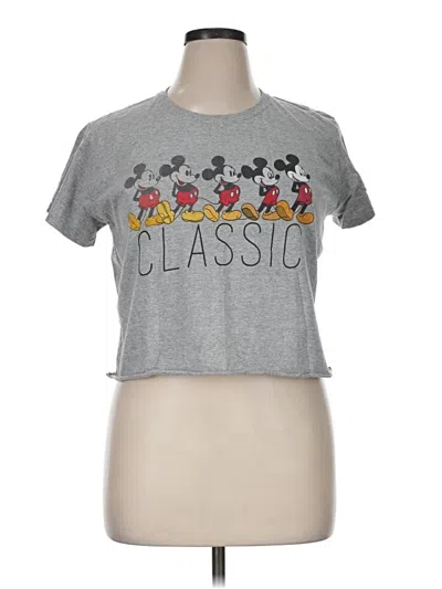 Pre-owned Disney Short Sleeve T-shirt In Gray