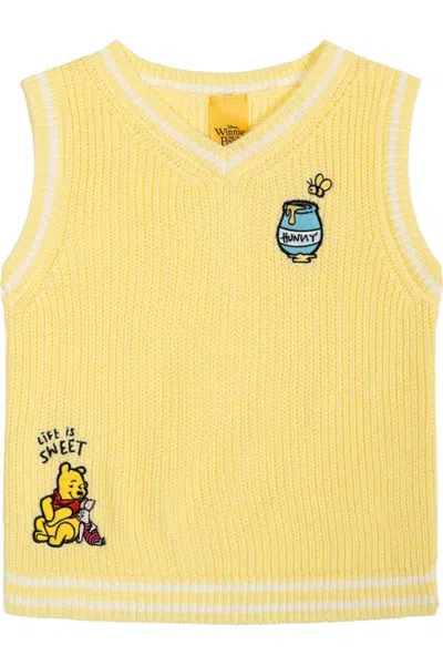 Disney Winnie The Pooh Varsity Sleeveless Sweater Vest (toddler & Little Kid) In Pattern