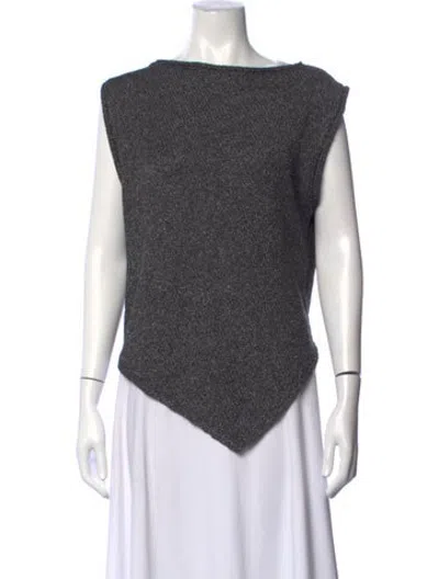 Pre-owned Dissh Bateau Neckline Sweater W/ Tags In Grey