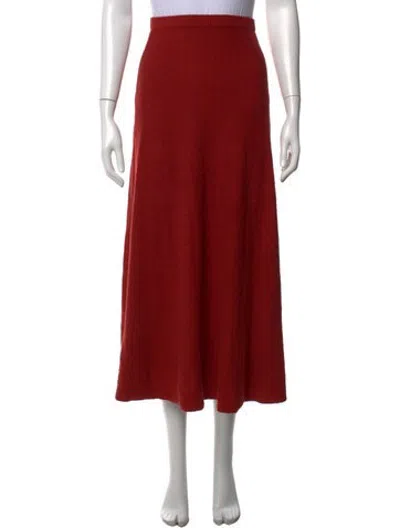 Pre-owned Dissh Long Skirt In Red