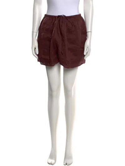 Pre-owned Dissh Mini Shorts In Burgundy
