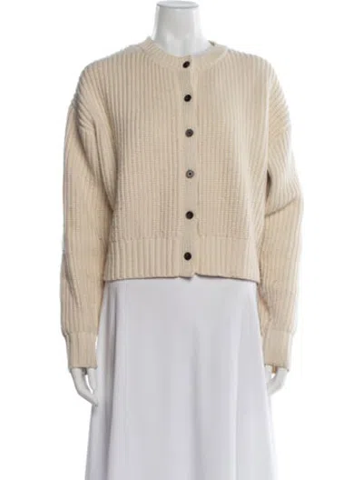 Pre-owned Dissh Open Front Sweater In Neutrals