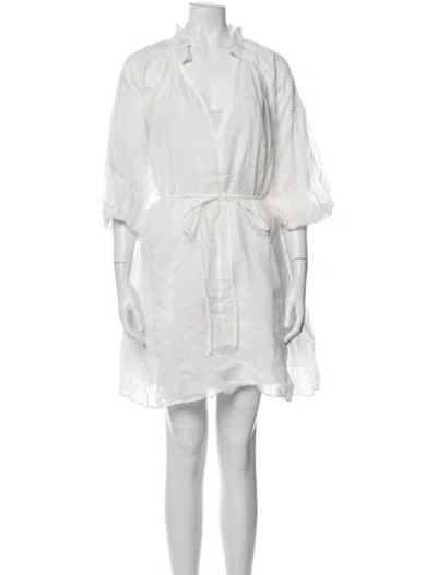 Pre-owned Dissh V-neck Mini Dress W/ Tags In Neutrals