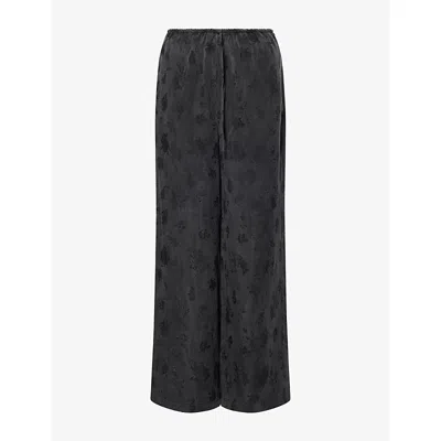 Dissh Womens Nara Jacquard Woven Trousers Black