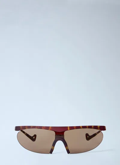 District Vision Koharu Eclipse Sunglasses In Burgundy