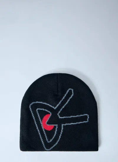 District Vision Merino Wool Beanie Hat In Black