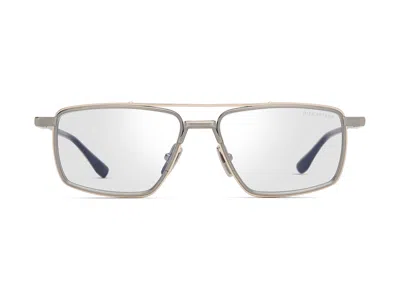 Dita Arteka Clear Lens Rectangular Titanium Sunglasses In Gray