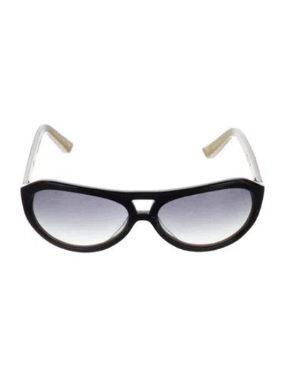 Pre-owned Dita Aviator Gradient Sunglasses In Black/neutrals
