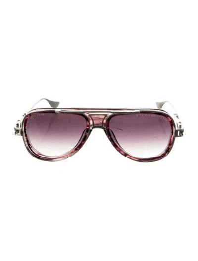 Pre-owned Dita Aviator Gradient Sunglasses In Purple