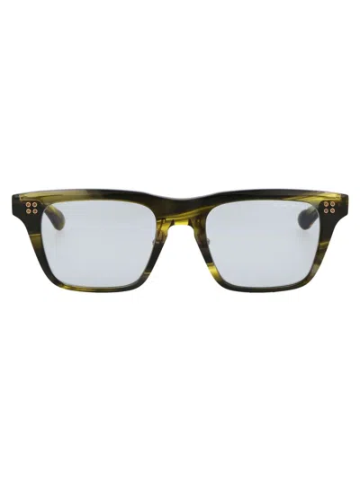 Dita Eyewear Acetate Cyber Smoke Sunglasses In Green
