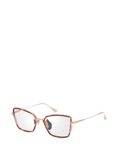 Dita Eyewear Behcka Geometric-frame Glasses In 레드