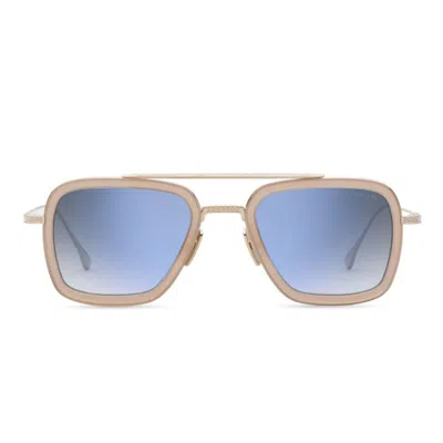 Dita Flight.006 Geometric Square Sunglasses In Blue