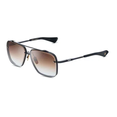 Dita Mach-six Double Bridge Large Square Sunglasses In Multi