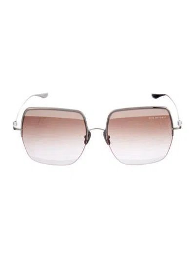 Pre-owned Dita Square Gradient Sunglasses In Metallic/pink/silver