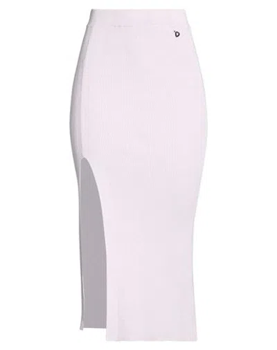 Dixie Woman Midi Skirt Lilac Size M Viscose, Polyester, Metallic Polyester In Purple