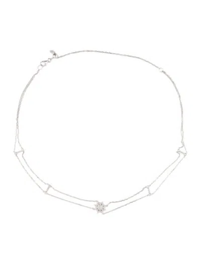 Pre-owned Djula 18k Diamond Soleil Chocker, 15" In Multicolor